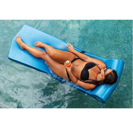 Texas Recreation  Sunsation Foam Pool Float 1-3/4 Thick Metallic Blue
