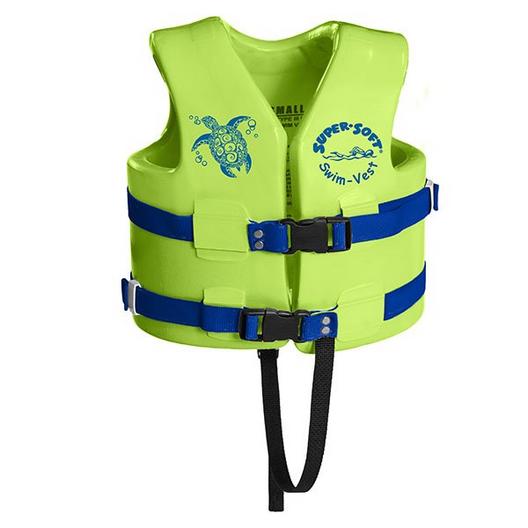 Texas Recreation  Supersoft Life Vest with Leg Strap Small  Yellow