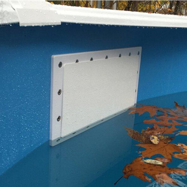 winterize your above ground pool with a skimmer plug