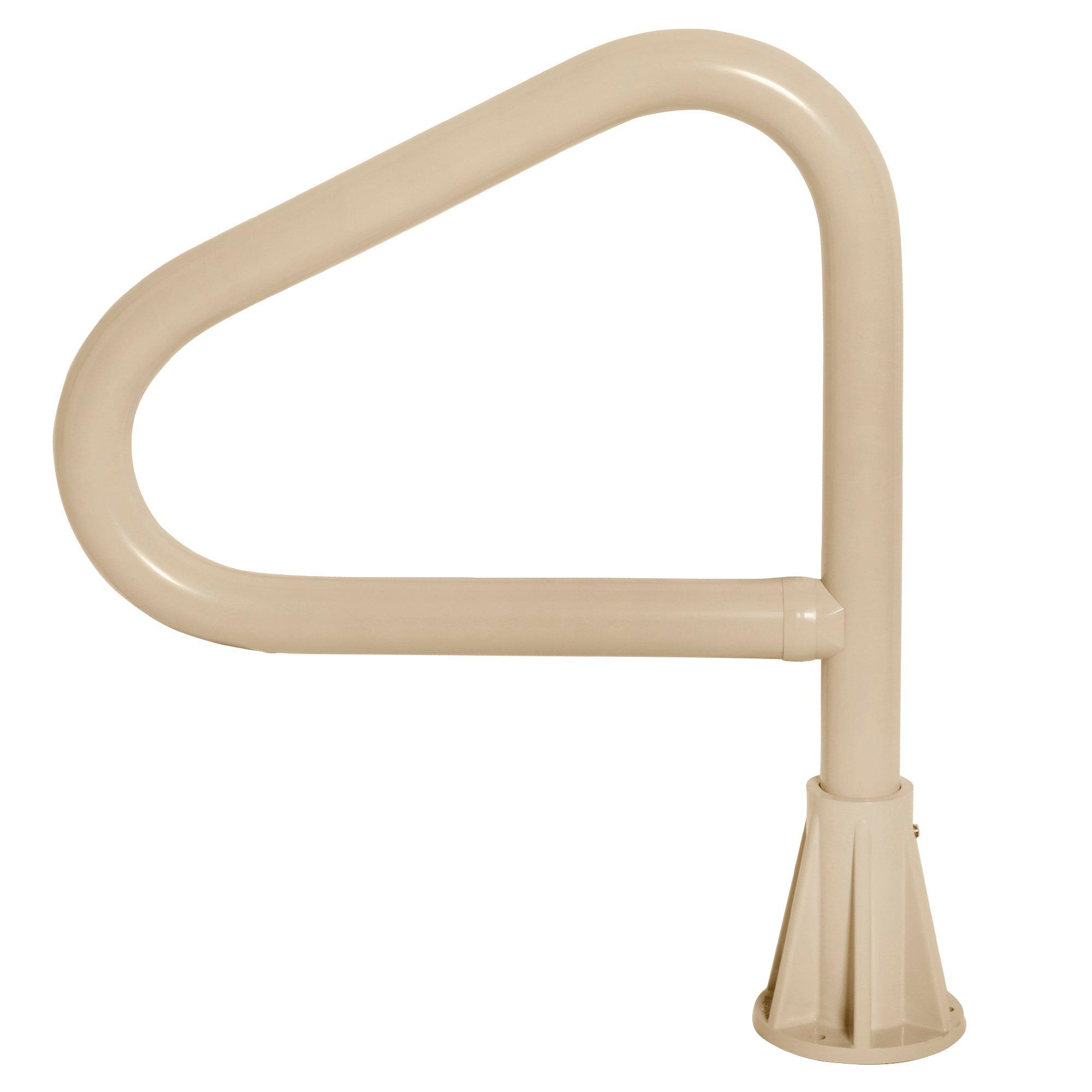 Floor Rail Single Post for Spas with Lift and Turn Base, Beige