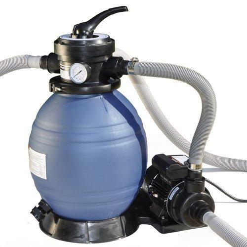 YiViKPE 13 Sand Filter with 1/3HP Pump System, Handy 7-Way Valve for Above Ground Pools with Prefilter Pool Pump, 115V, 23ft Cord for Easy