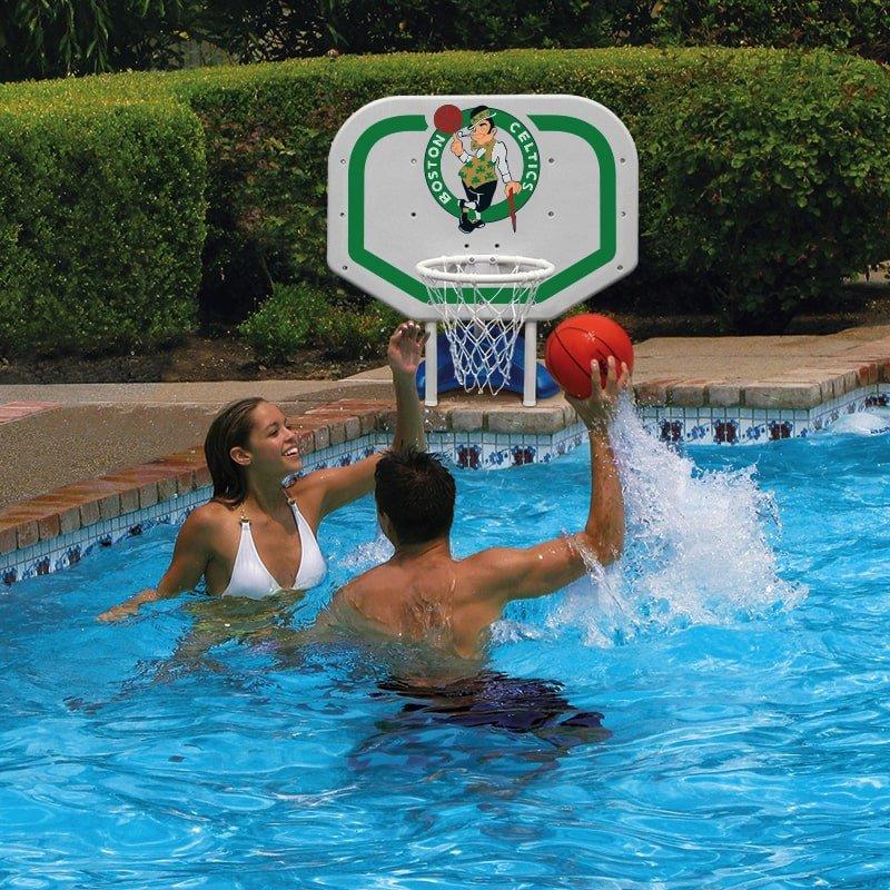 Poolmaster Boston Celtics NBA Pro Rebounder Poolside Basketball Game
