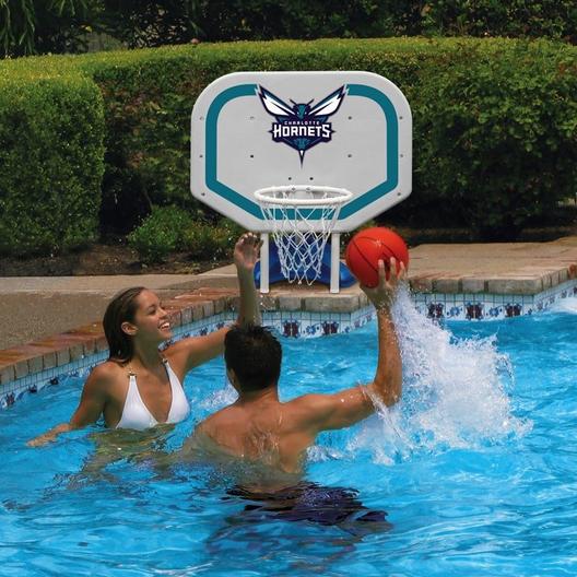 Poolmaster  Charlotte Hornets NBA Pro Rebounder Poolside Basketball Game