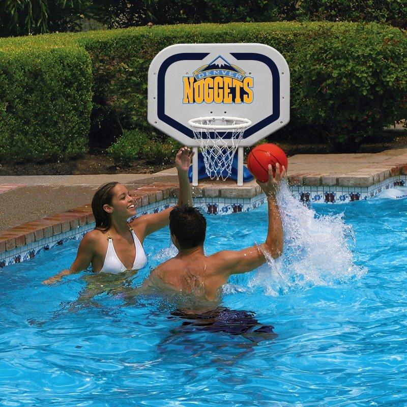 Denver Nuggets NBA Pro Rebounder Poolside Basketball Game