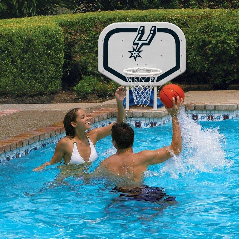 Poolmaster  San Antonio Spurs NBA Pro Rebounder Poolside Basketball Game