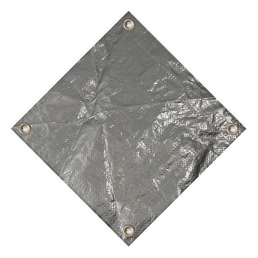 Polarshield  Pro 18 x 36 Rectangle Winter Pool Cover with Right Hand Step 15-Year Warranty Silver