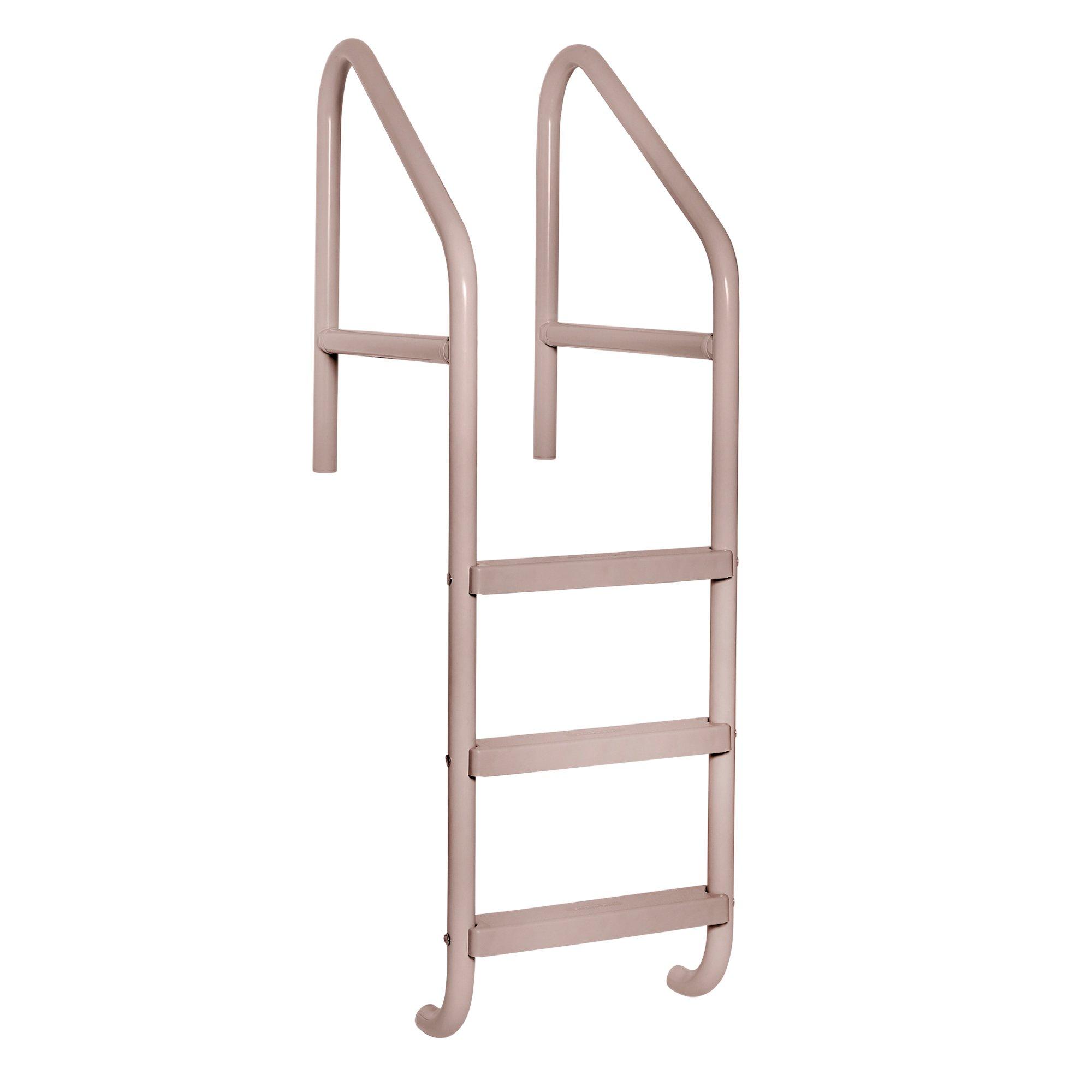Saftron  24 Commercial 3-Step Cross Braced Pool Ladder Taupe