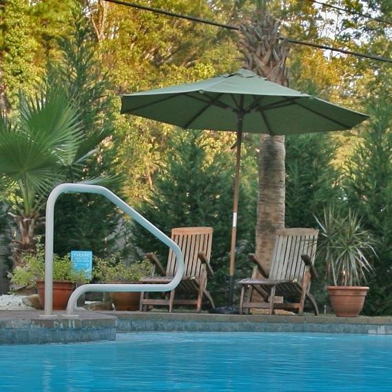 48" x 32" Return to Deck 4 Bend Hand Rail, Gray