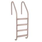 Saftron  24 Residential 4-Step In Ground Ladder Taupe