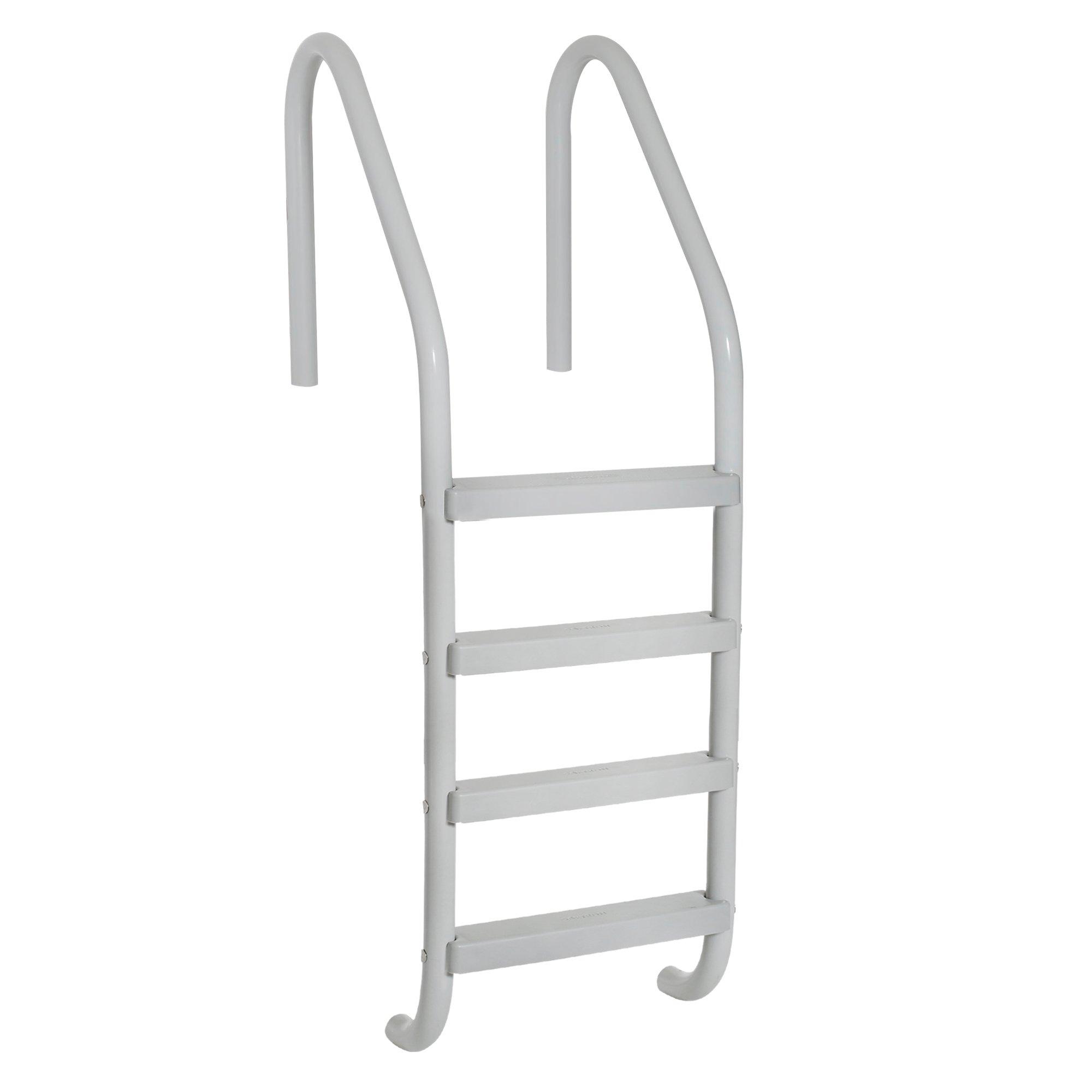 Saftron  24 Residential 4-Step In Ground Ladder Gray