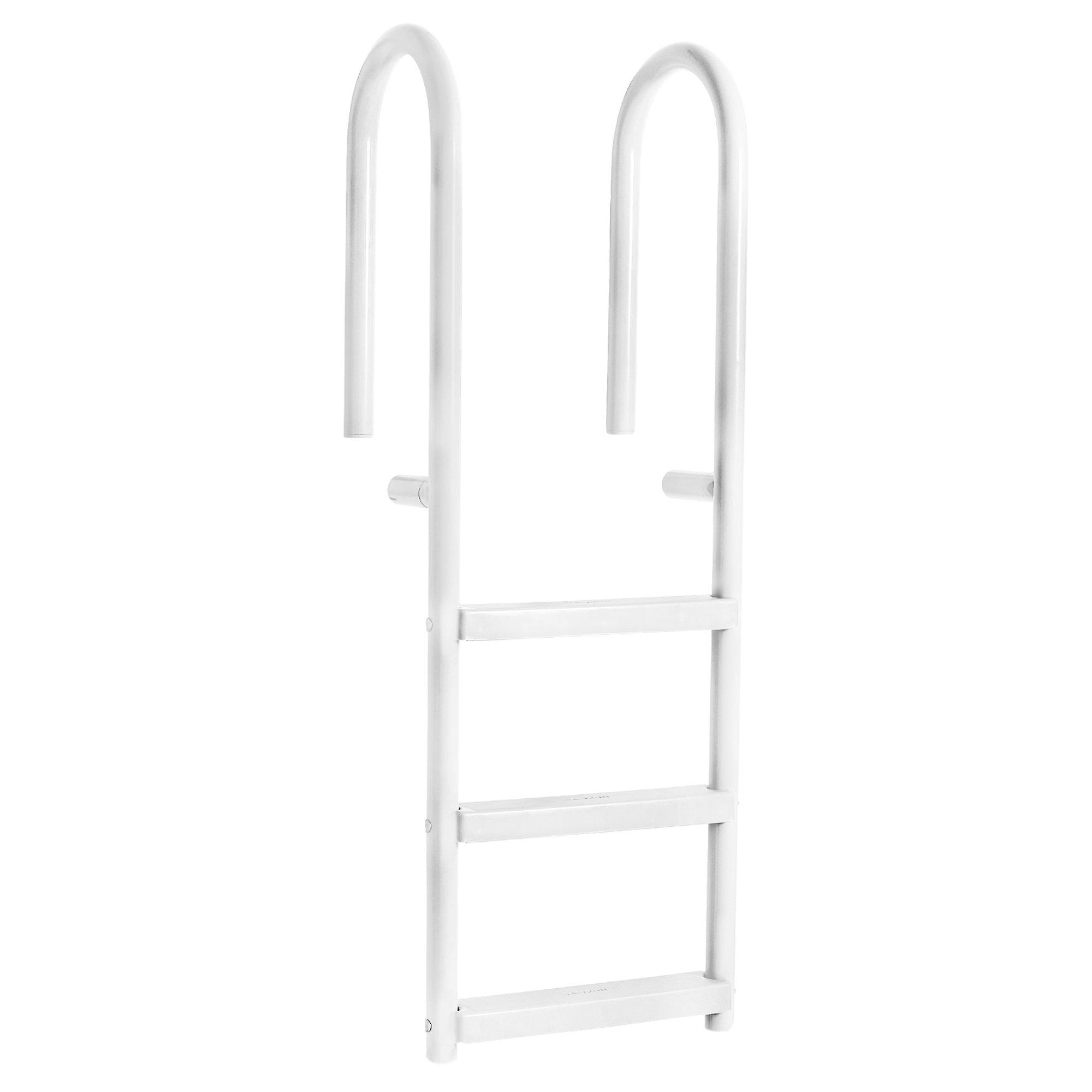 Saftron 3-Step Dock Ladder, White | Leslie's Pool Supplies