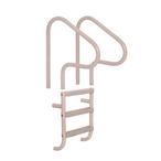 Saftron  7 x 26 Wall Mounted 3 Step Split Ladder Taupe