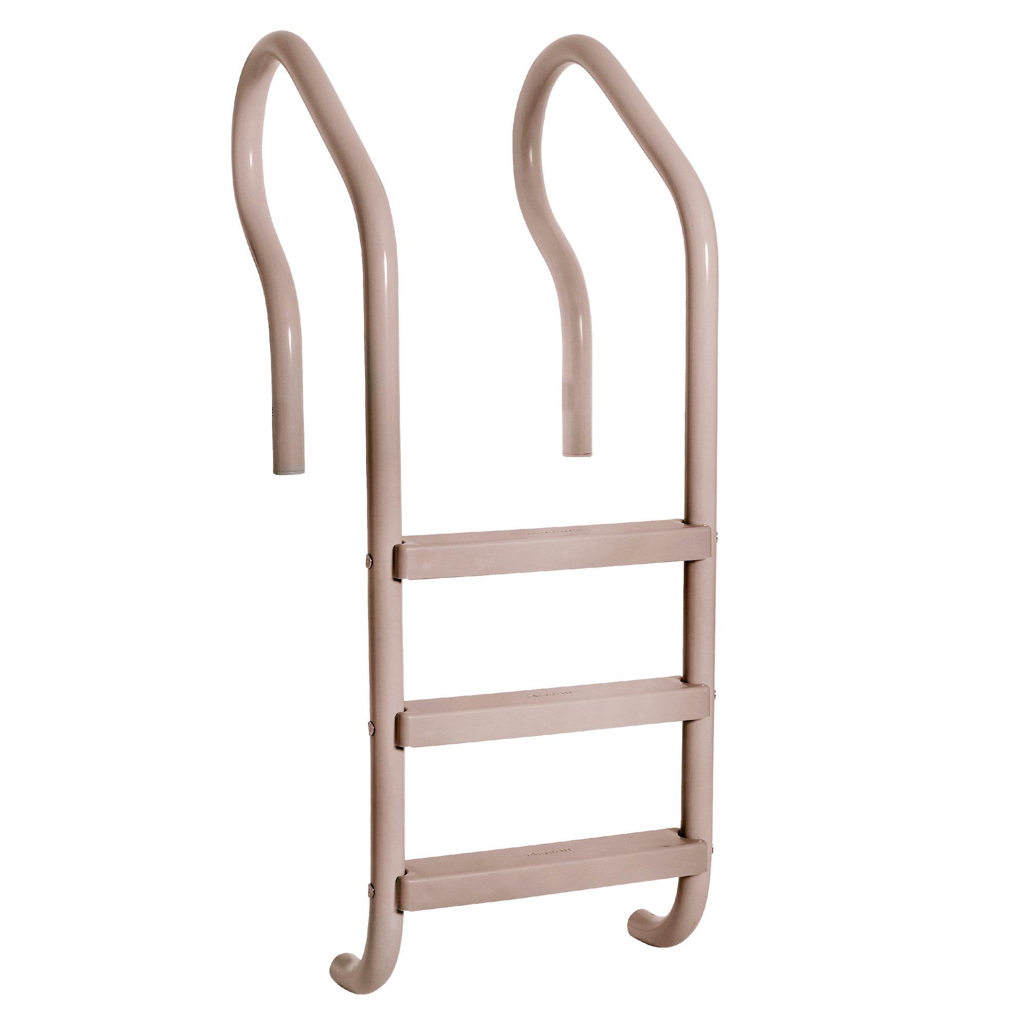 Saftron  3 Step Elite In Ground Ladder Taupe