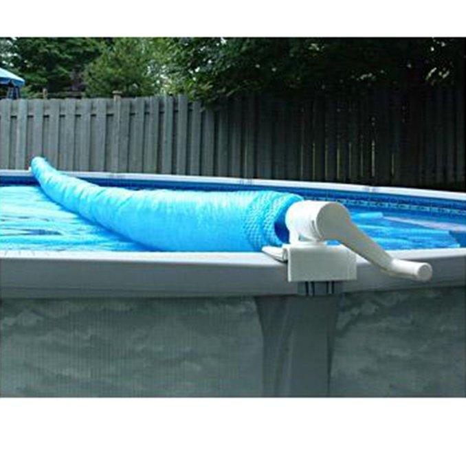 aqua splash above ground pool solar cover reel