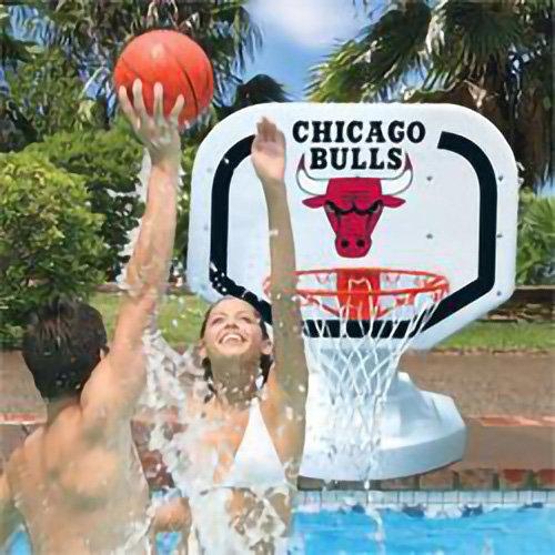 Poolmaster  Chicago Bulls NBA Poolside Basketball Game