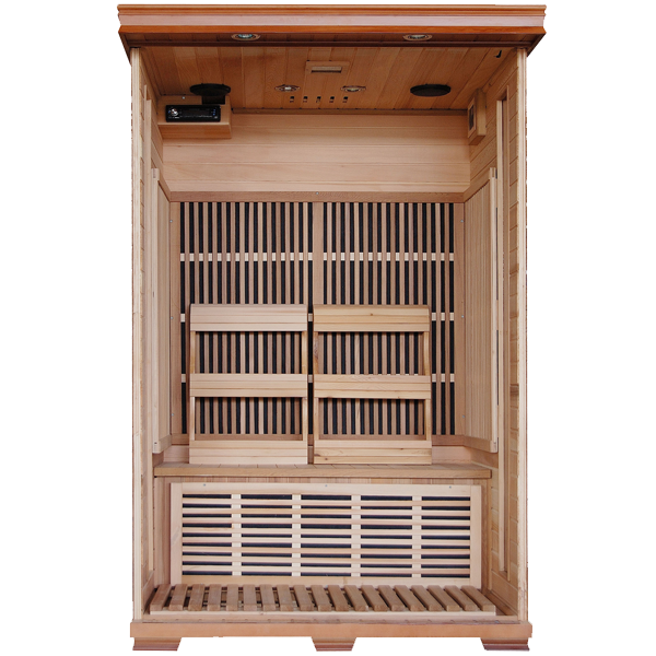 Heatwave  2-Person Cedar Deluxe Sauna with Carbon Heaters