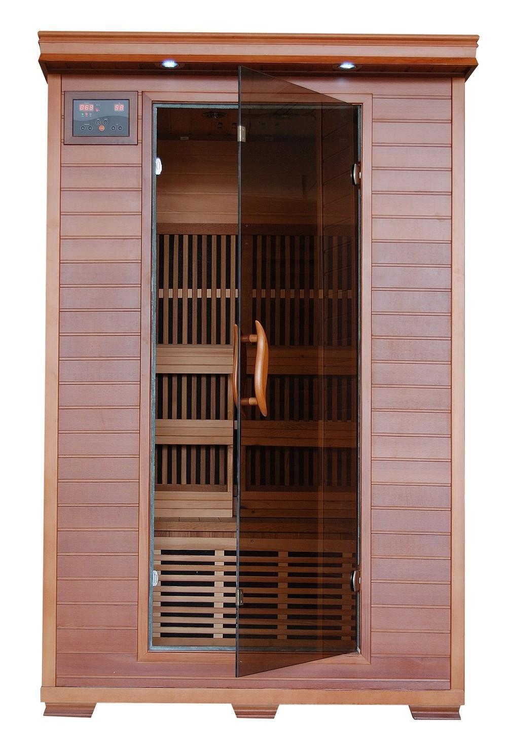 Heatwave  2-Person Cedar Deluxe Sauna with Carbon Heaters
