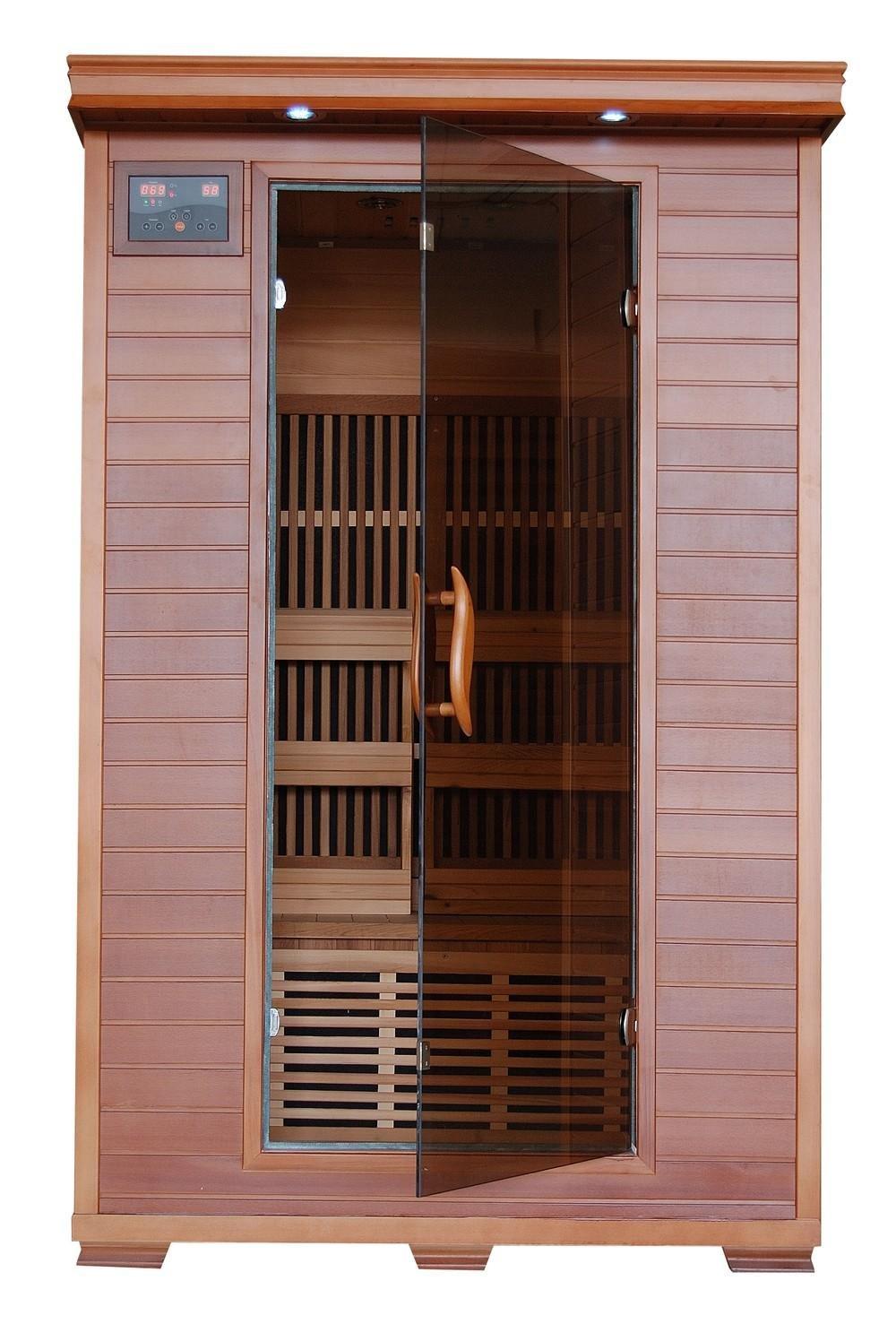 Heatwave  2-Person Cedar Deluxe Sauna with Carbon Heaters