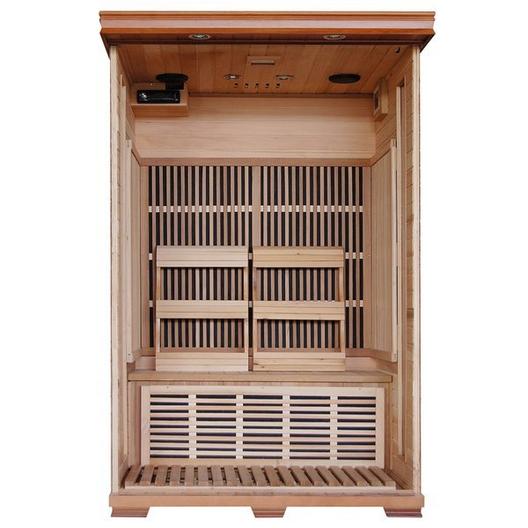 Heatwave  2-Person Cedar Deluxe Sauna with Carbon Heaters