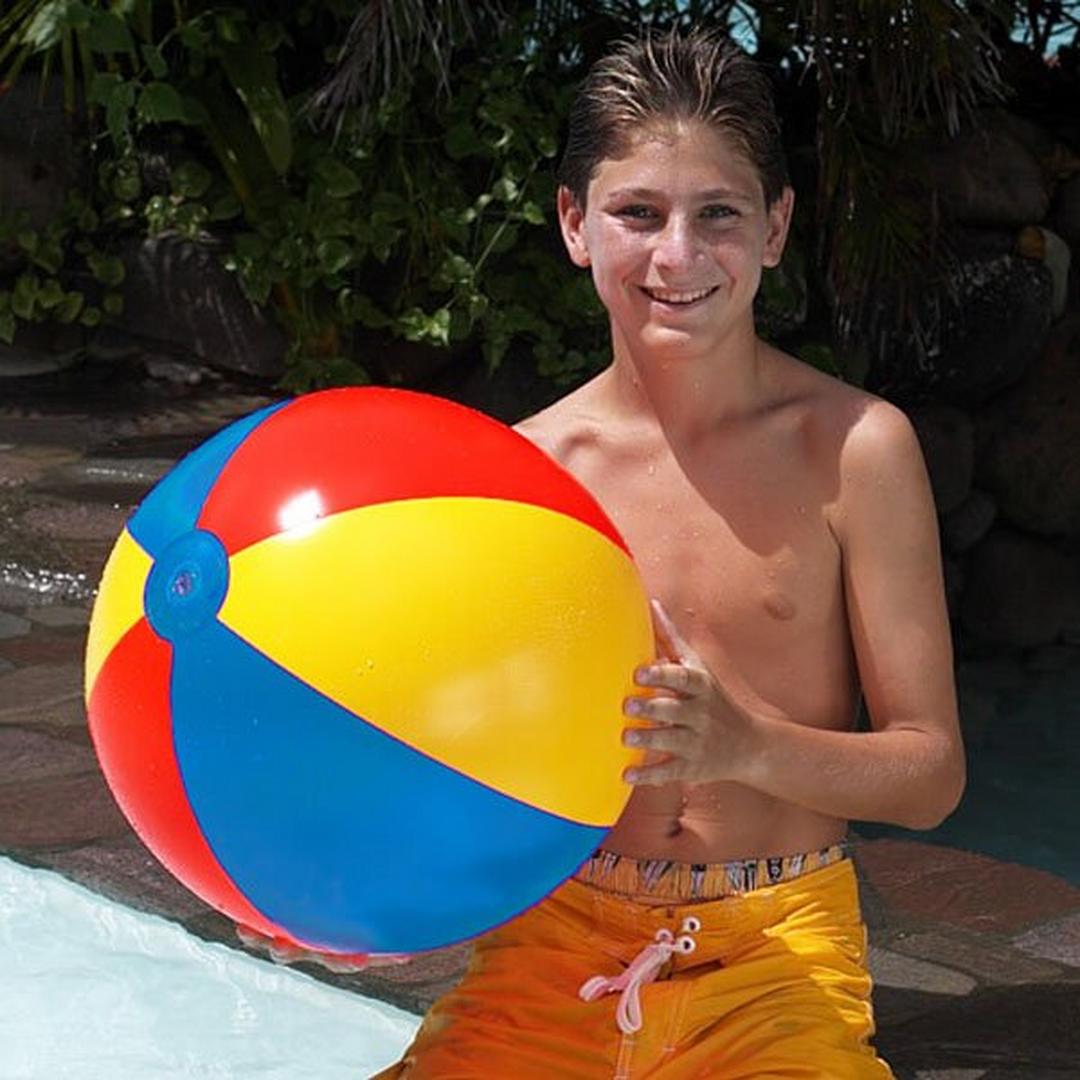 24" Inflatable Beach Ball Kids Adult Swimming Garden Pool Holiday Fun Party Toy 
