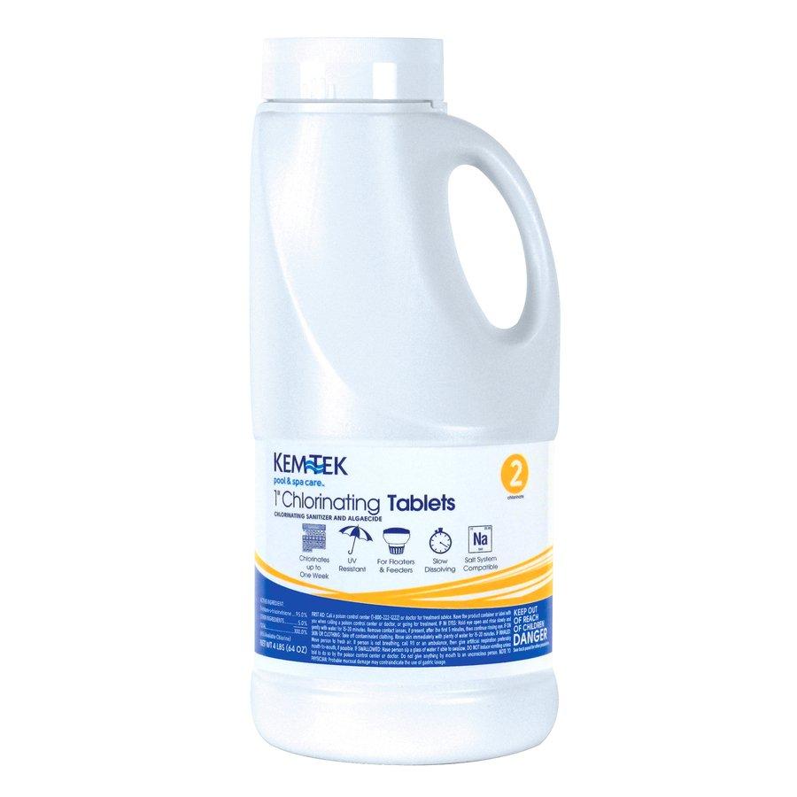 Kem-Tek  1 Inch Chlorine Tabs  4 lbs