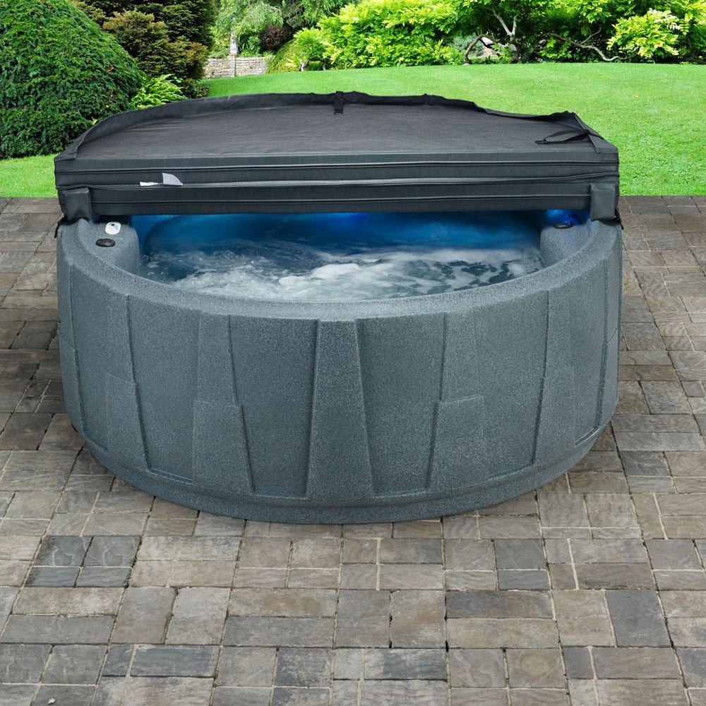 Aquarest  4-Person Spa with Ozone Heater 14 Stainless Steel Jets and LED Waterfall