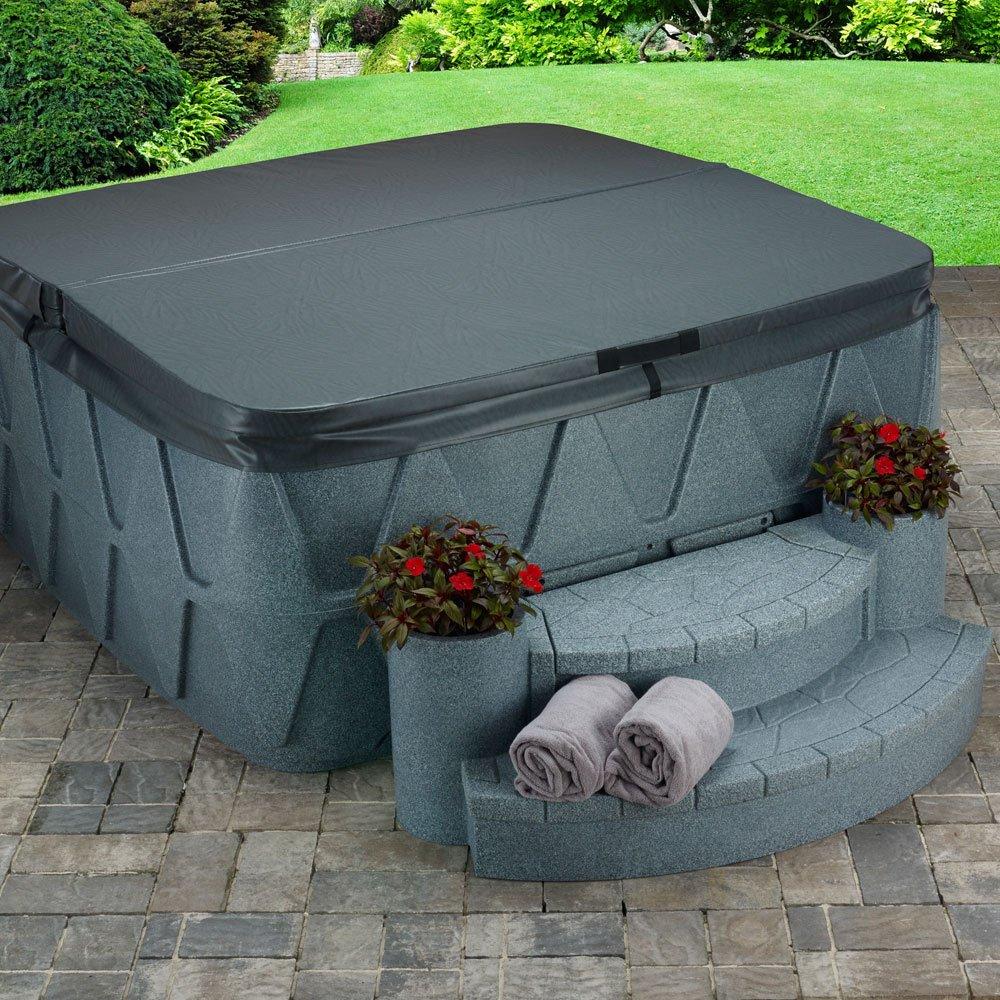 5-Person Spa with Ozone, Heater, 19 Stainless Steel Jets and LED Waterfall