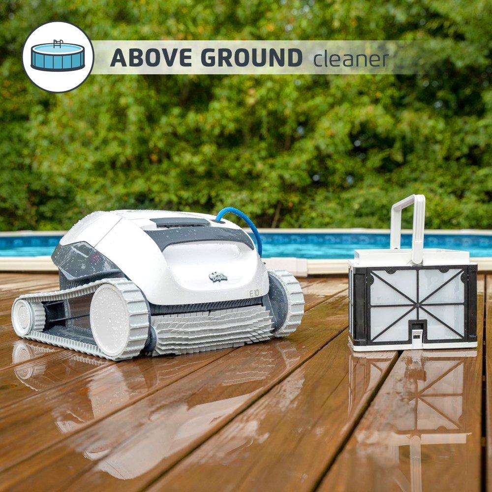 Dolphin E10 Robotic Automatic Pool Cleaner for Above Ground Pools Leslie's Pool Supplies