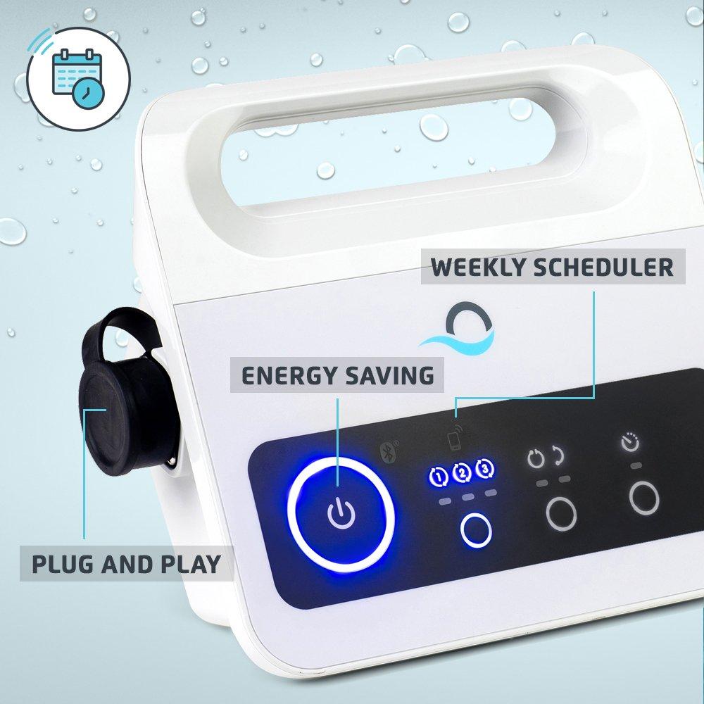 Dolphin E10 Above Robotic Ground Pool Cleaner In The Swim