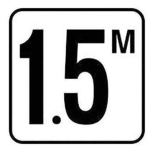 Inlays  Vinyl Stick-On 1.5M Depth Marker 6 x 6"
