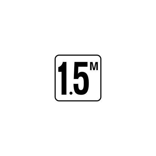 Inlays  Vinyl Stick-On 1.5M Depth Marker 6 x 6"