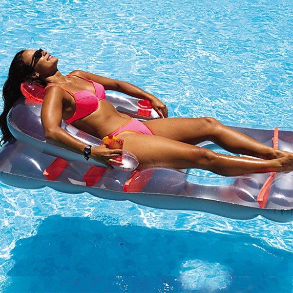 deluxe floating pool lounger