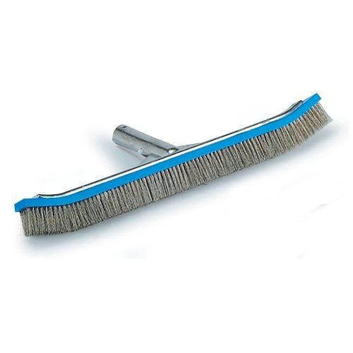 R111646 #718 18" Aluminum Back Stainless Steel Pool Algae Brush