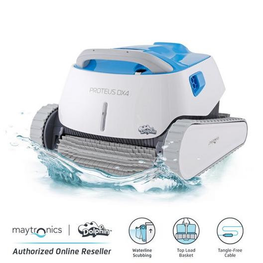 Dolphin  Proteus DX4 Robotic Pool Cleaner with PowerStream Technology