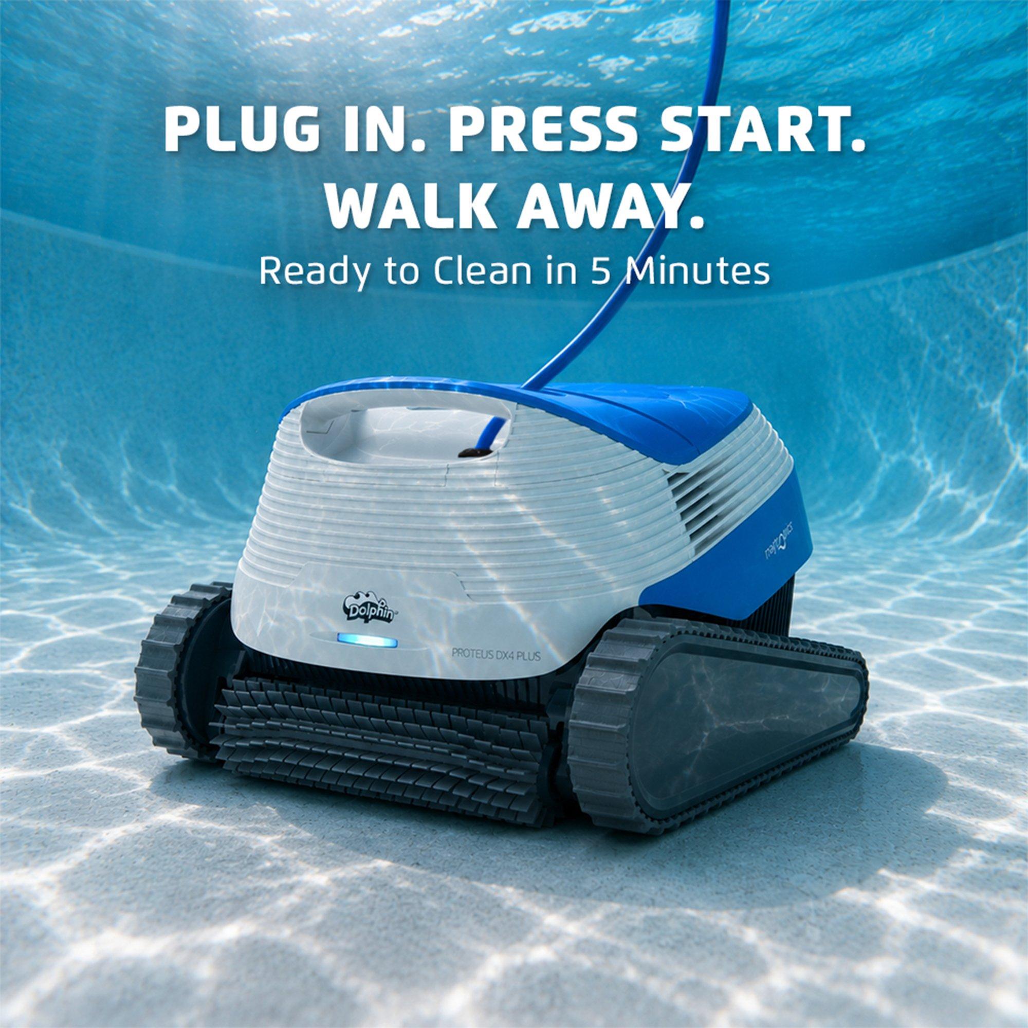 Dolphin  Proteus DX4 Plus Automatic Robotic Pool Cleaner with Wi-Fi and Smart Navigation