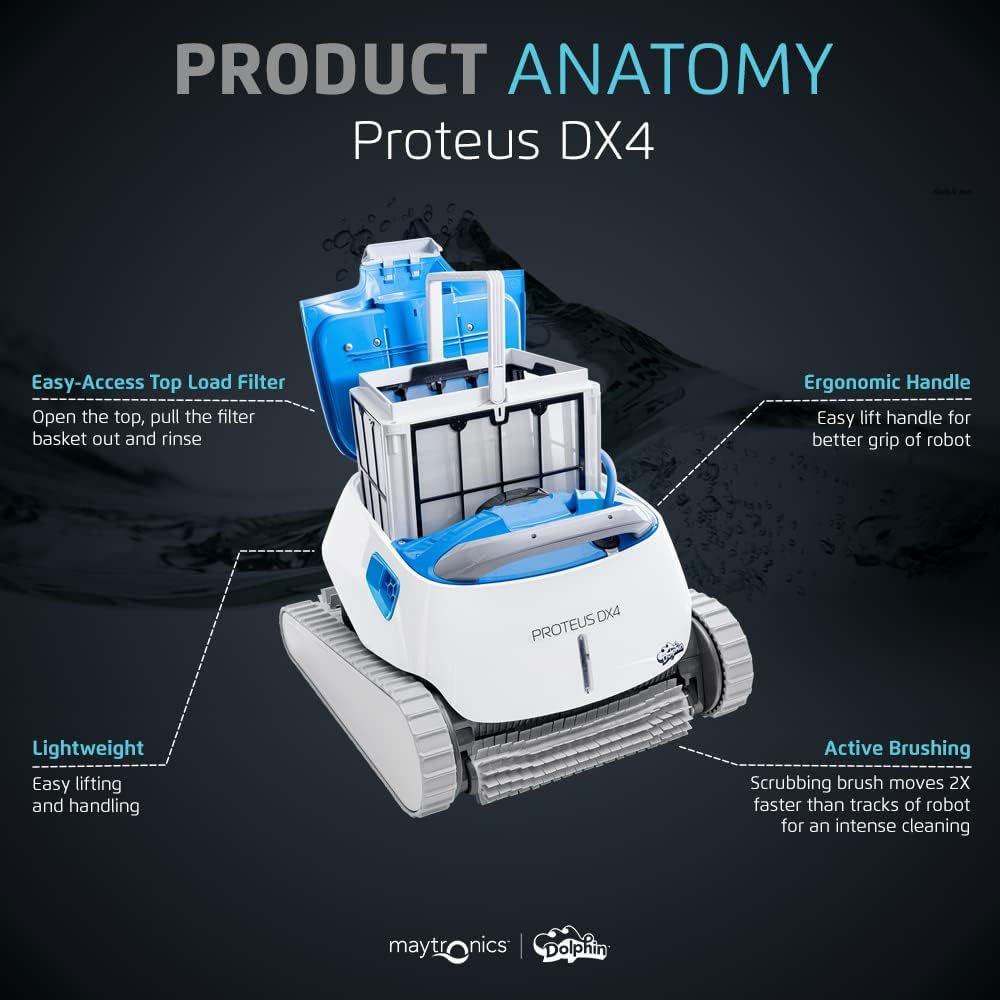 Proteus DX4 Robotic Pool Cleaner with PowerStream Technology