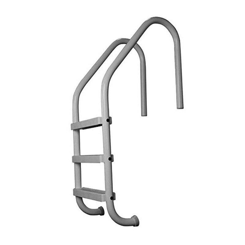 24" Residential 3-Step In Ground Ladder, Graphite Gray