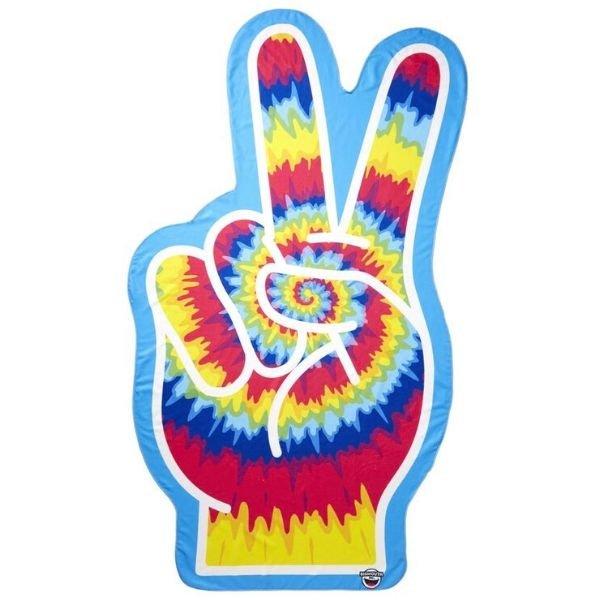 Peace Fingers Beach Blanket