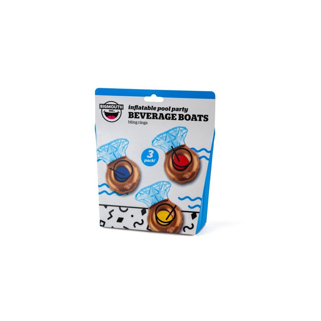 BigMouth  Bling Ring Beverage Boats 3pk