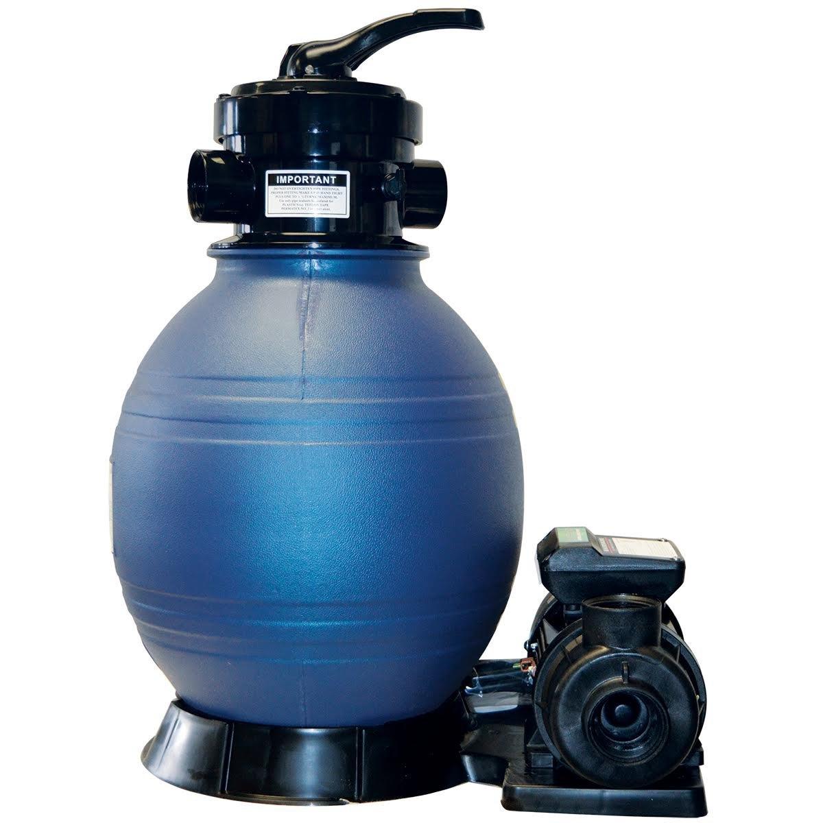Blue Torrent Sand Shark 12in Above Ground Sand Filter System with 12