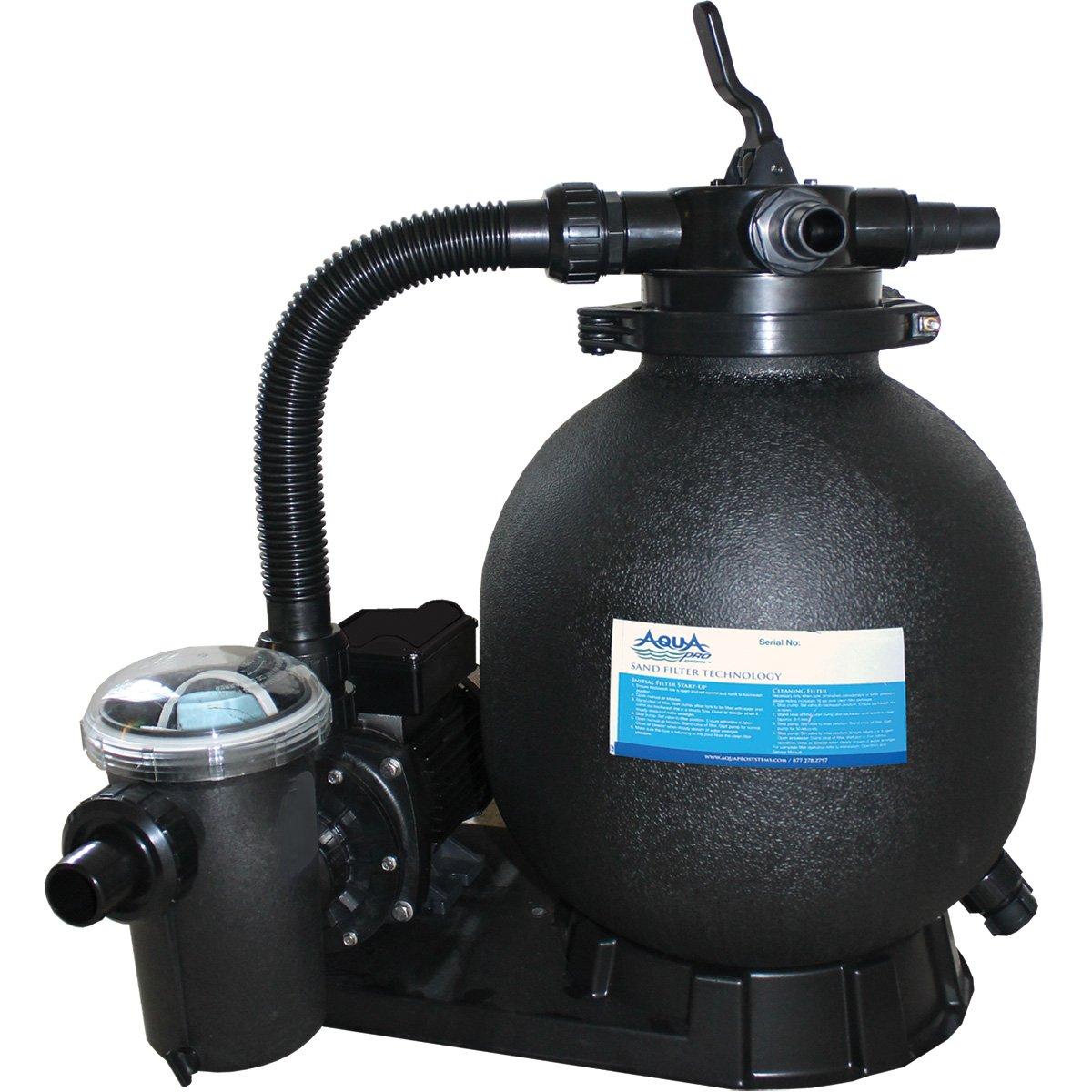Aquapro - 15 Sand Filter & 1HP Single Speed Pump Above Ground Pool Combo