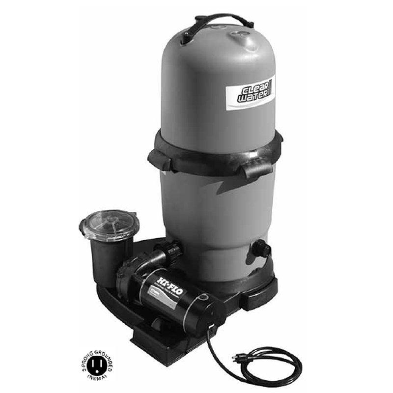 Waterway  ClearWater II 200 sq ft Cartridge Standard System with 1.5 HP Hi-Flo II 2-Speed Pump