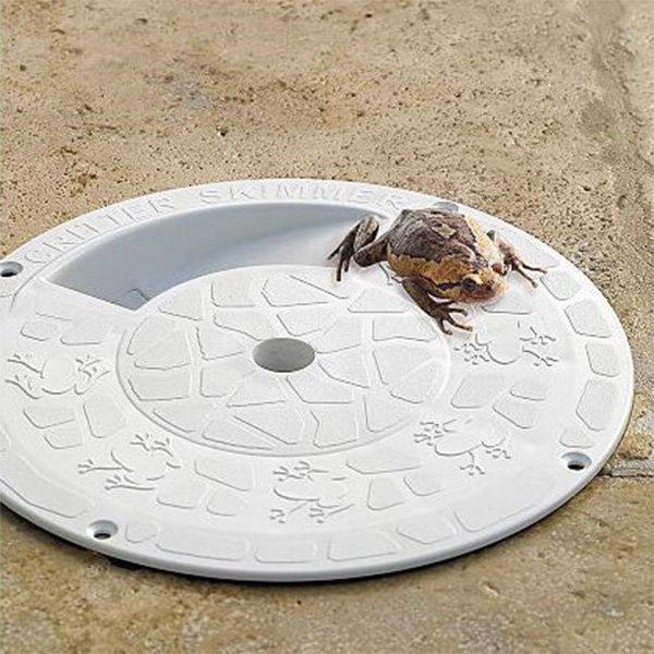 10in Round Critter Skimmer  Gray