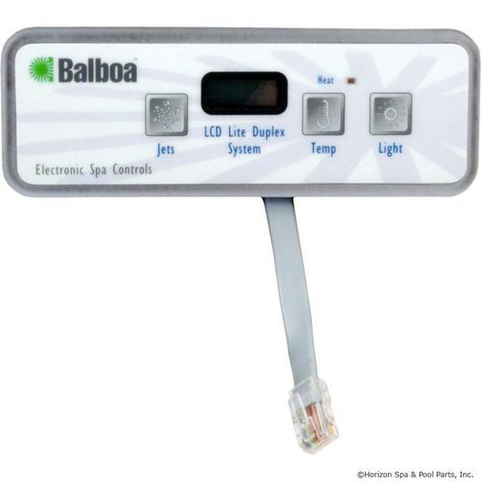 Balboa  Topside Control Panel 54135 Lite Duplex 3 button LCD w 7 foot phone plug connection