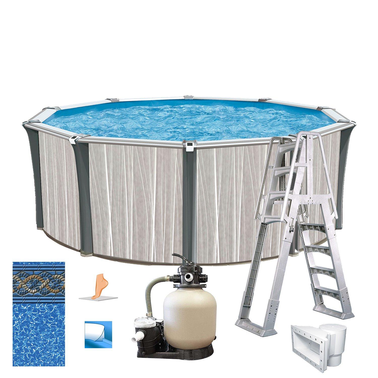 Athens 21 x 52 Round Above Ground Pool Package