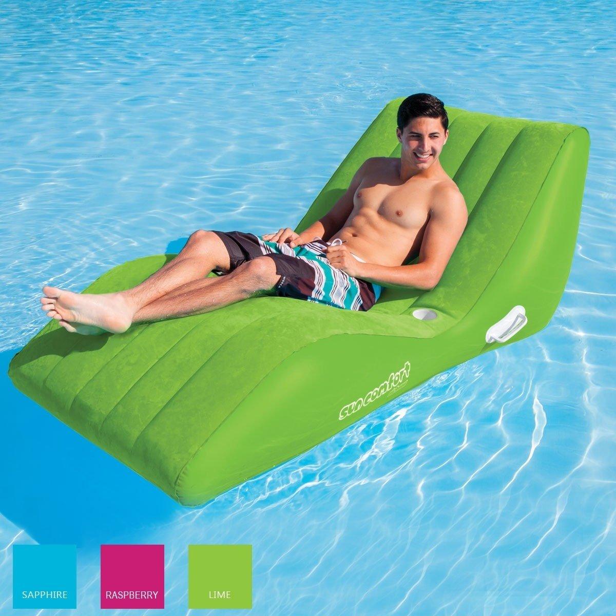 Sun Comfort Cool Suede Zero Gravity Lounge, Lime