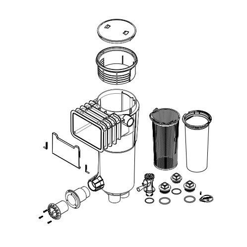 Paramount  Venturi Skimmer Gray Throat with Beige Deck Lid and Ring
