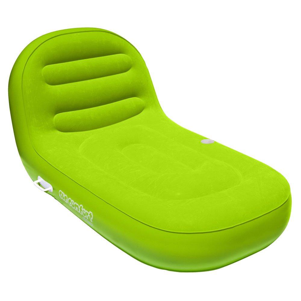 Sun Comfort Cool Suede Chaise Lounge Pool Float - Lime
