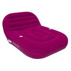 AIRHEAD  Sun Comfort Cool Suede Double Chaise Lounge Pool Float  Raspberry