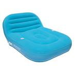 AIRHEAD  Sun Comfort Cool Suede Double Chaise Lounge Pool Float  Sapphire